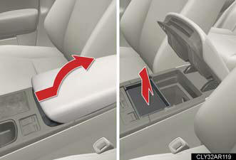 Slide the armrest while pulling