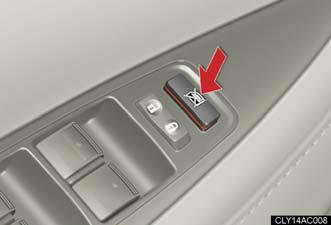 Press the switch down to lock passenger