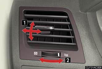 1. Direct air flow to the left or right,