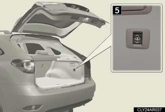 5. Height selector switch (luggage
