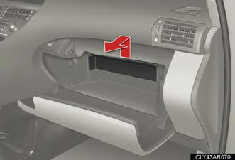 4. Remove the glove box cover.