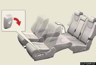 Move the seatback angle adjustment
