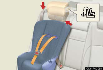 Secure the child restraint using a