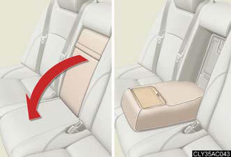 Pull the armrest down for use.