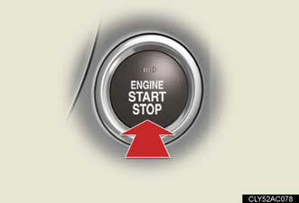 4. Stop the engine by pressing and