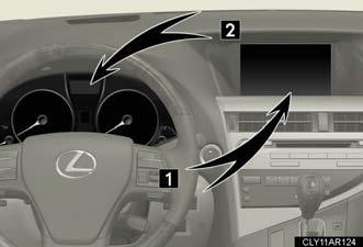 1. Navigation system screen (if
