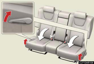 Pull the seatback angle adjustment